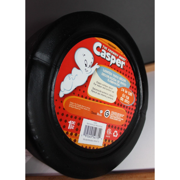 Casper The Friendly Ghost Gemmy Halloween Light Up Blow Mold 24" Decoration - Picture 11 of 16